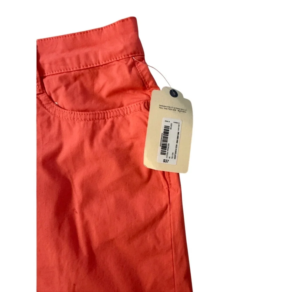 St‎ John's Bay Skort Womens 10 Georgia Peach Coral Pink Casual Mini Skirt Shorts
